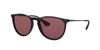 Ray Ban Rb4171 Erika Round-framed Acetate And Metal Sunglasses In Polarized Purple