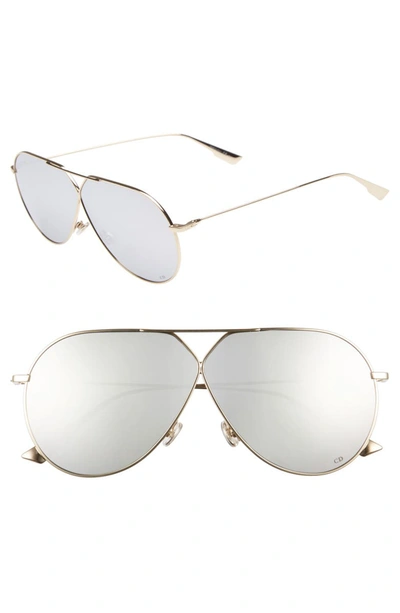 Dior Women's Stellaire 4 Mirrored Sunglasses, 65mm In Gold