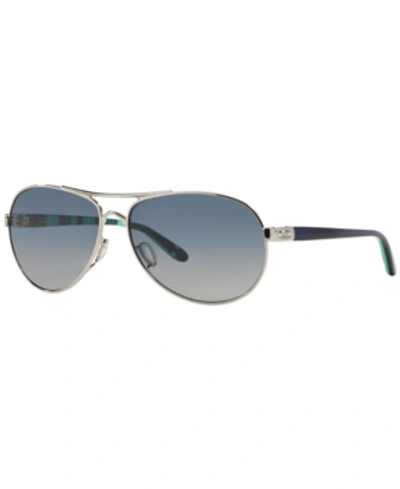 Oakley Polarized Sunglasses, Oo4079 Feedback In Grey Gradient Polarized