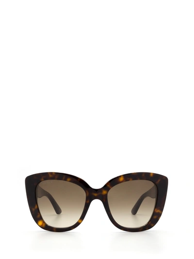 Gucci Gg0327s Cat-eye Frame Sunglasses In Brown