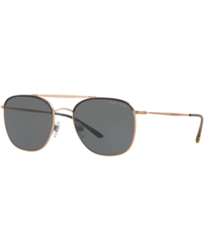 Giorgio Armani Polarized Sunglasses, Ar6058j In Brown/grey Polar