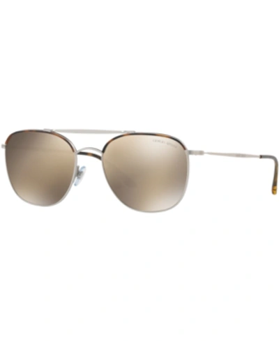 Giorgio Armani Sunglasses, Ar6058j In Brown/brown Mirror