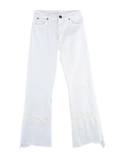 Sandro Denim Pants In White