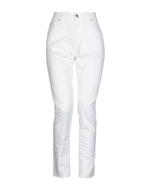 Jijil Denim Pants In White | ModeSens