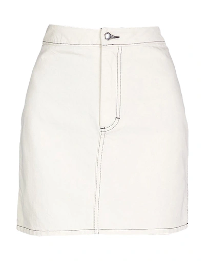 Eckhaus Latta Denim Skirt In Ivory