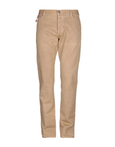 Isaia Denim Pants In Sand