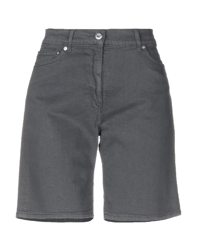 Dondup Denim Shorts In Steel Grey