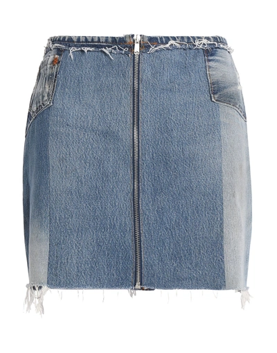 Re/done By Levi's Denim Skirts In Blue