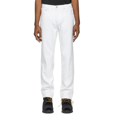 Adaptation White Straight Jeans In Flat White
