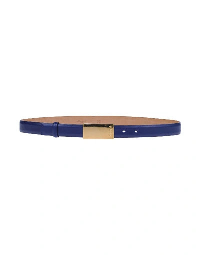 Allegri Thin Belt In Dark Blue