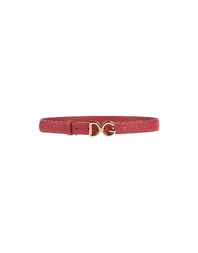 Dolce & Gabbana Belts In Red