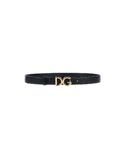Dolce & Gabbana Regular Belt In Black