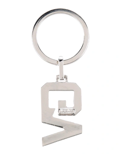 Versace Key Ring In Silver