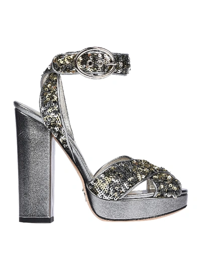 Dolce & Gabbana Sandals In Silver