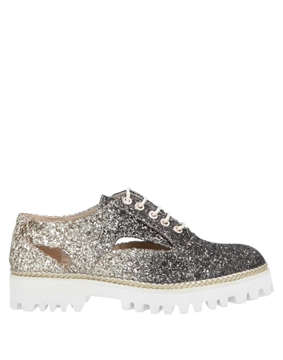 Scervino Street Laced Shoes In Steel Grey