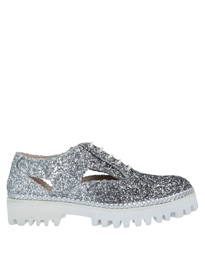 Scervino Street Laced Shoes In Silver