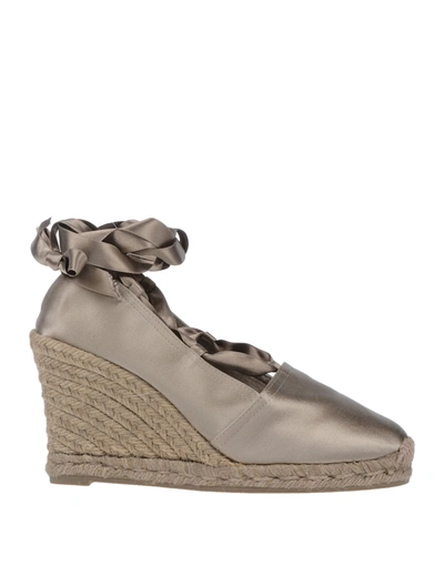 Castaã±er Espadrilles In Dove Grey