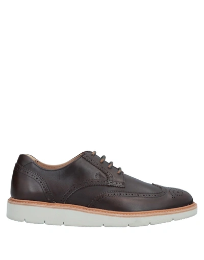 Hogan Lace-up Shoes In Cocoa