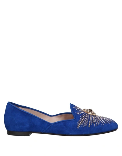 Aquazzura Loafers In Bright Blue