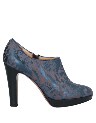 A.testoni Ankle Boot In Slate Blue