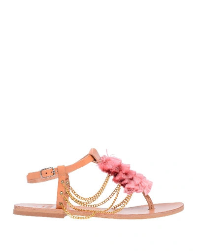 Mabu By Maria Bk Toe Strap Sandals In Pink