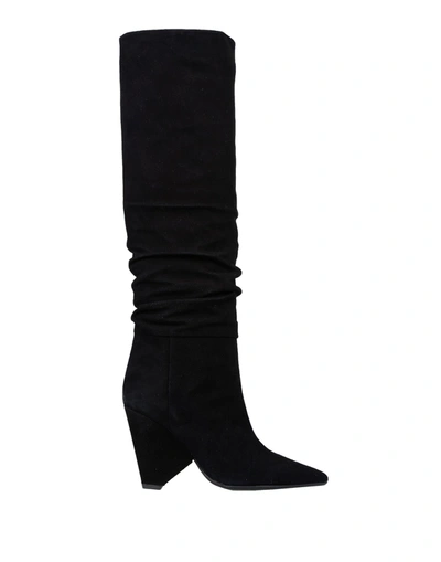 Anna F. Knee Boots In Black