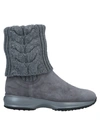 Hogan Ankle Boots In Grey