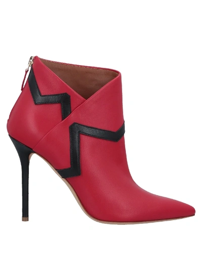 Malone Souliers Ankle Boots In Red
