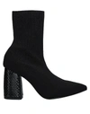 Pollini Ankle Boots In Black
