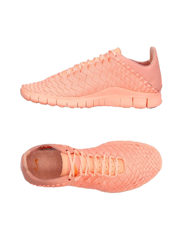 salmon pink sneakers