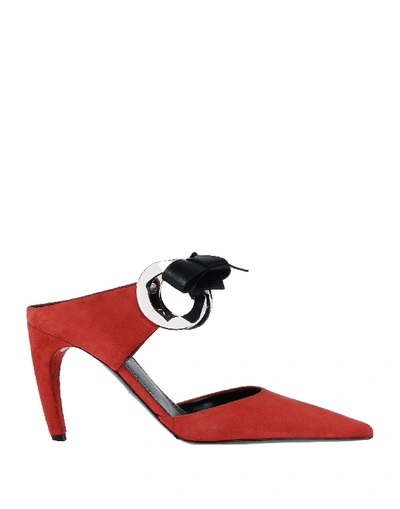 Proenza Schouler Woman Mules & Clogs Red Size 8 Soft Leather