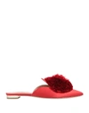 Aquazzura Mules In Red