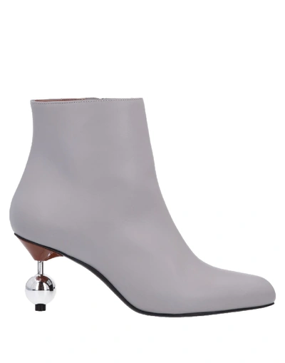 Marni Ankle Boots In Grey