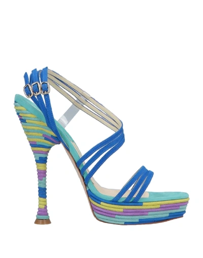 Brian Atwood 凉鞋 In Bright Blue