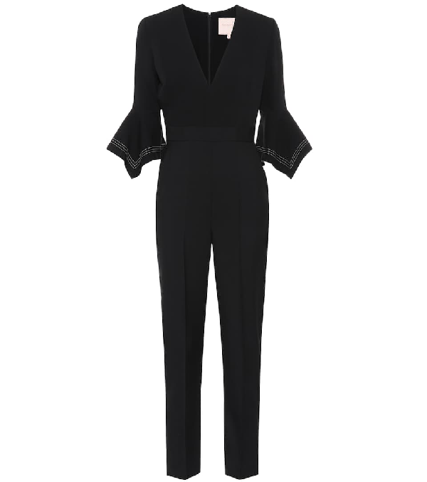 Roksanda Heavy Cady & Taffeta Florent Jumpsuit In Black | ModeSens