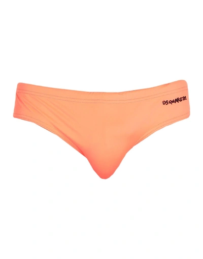 Dsquared2 Swim Briefs In Orange