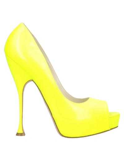 Brian Atwood Pump In Yellow