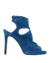 Anna F Sandals In Azure