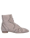 Valentino Garavani Ankle Boot In Light Brown