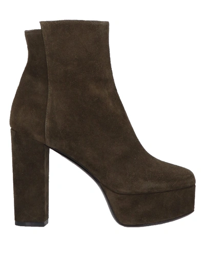 Barbara Bui Ankle Boot In Military Green