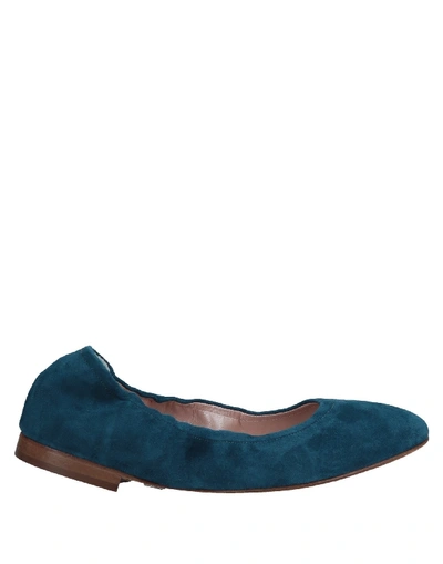 Aruna Seth Ballet Flats In Blue