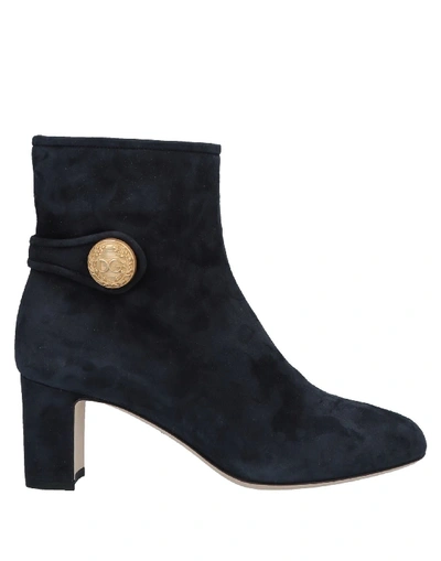 Dolce & Gabbana Ankle Boot In Dark Blue