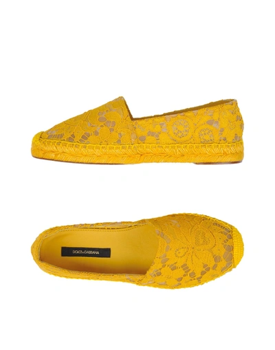 Dolce & Gabbana Espadrilles In Yellow
