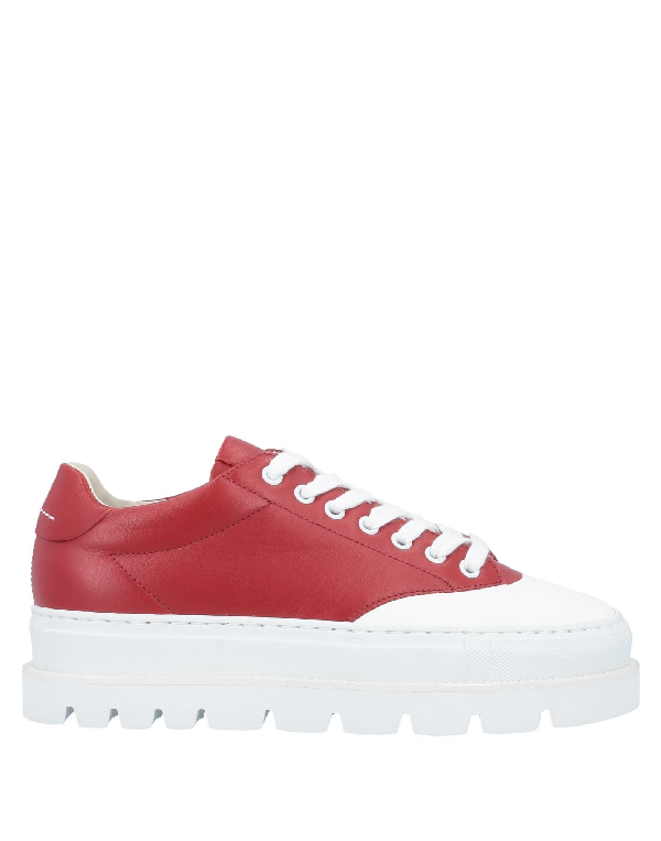 Mm6 Maison Margiela Sneakers In Red | ModeSens