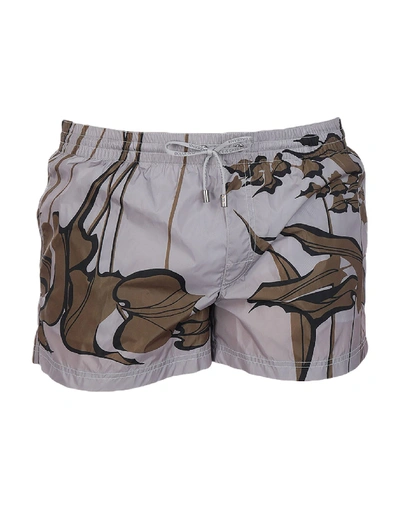 Dolce & Gabbana Swim Trunks In Lead