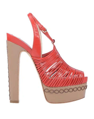 Brian Atwood Sandals In Red