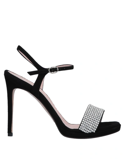 Anna F Sandals In Black