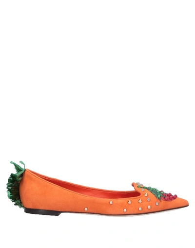 Dolce & Gabbana Loafers In Orange