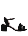 Anna F Sandals In Black