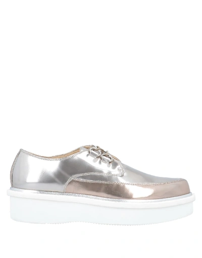 Alberto Guardiani Laced Shoes In Silver